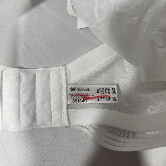 NEW Wacoal [ 34G‎ ] Net Effect Underwire Bra in White - Picture 8 of 12
